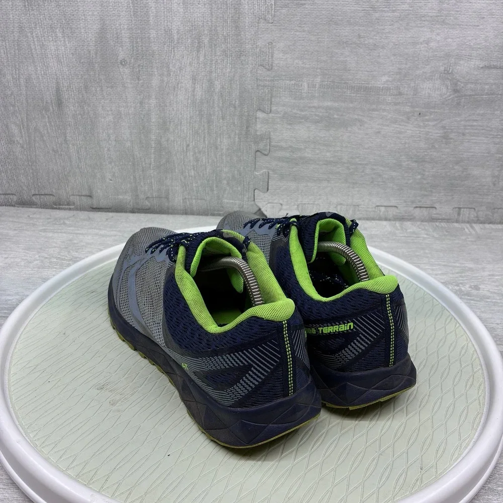New Balance 590v3 Trail Running Shoes Mens 10.5 Blue Lime Extra Wide MT590LC3